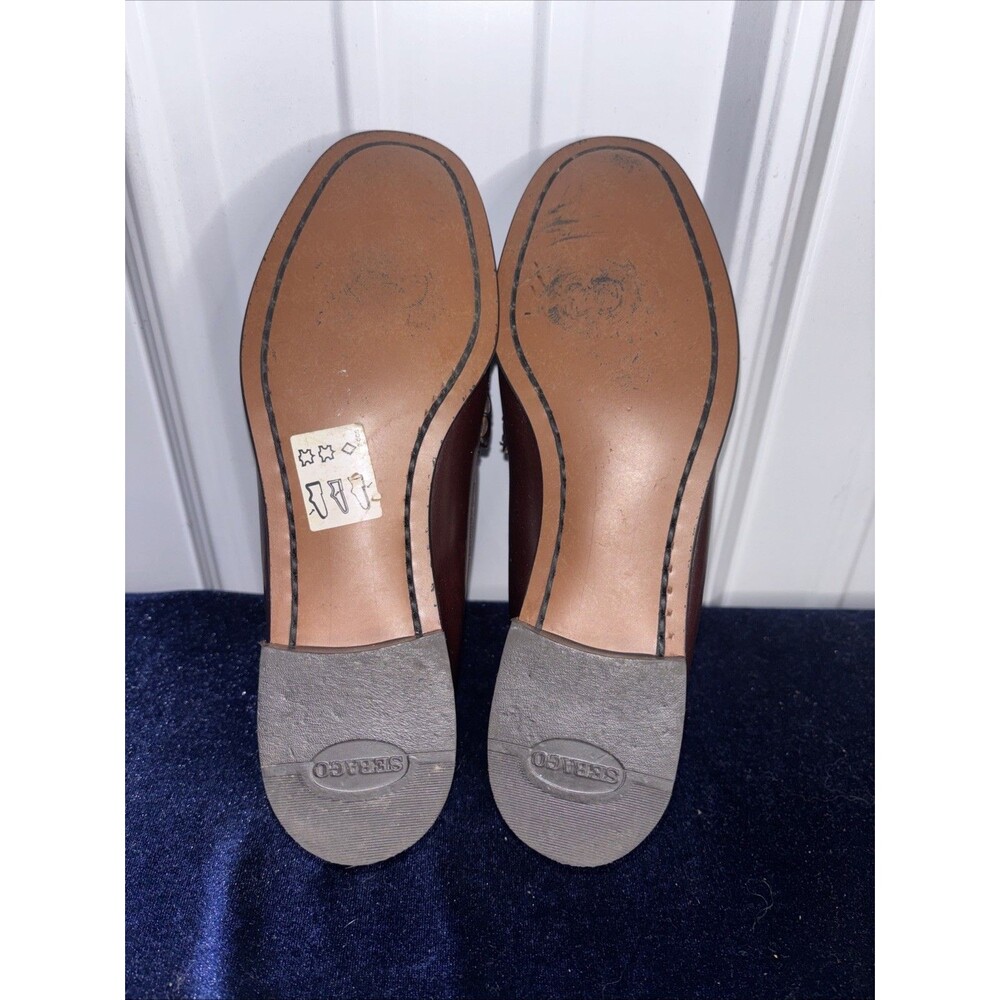 Sebago Burgundy Leather Penny Loafers - Picture 7 of 9